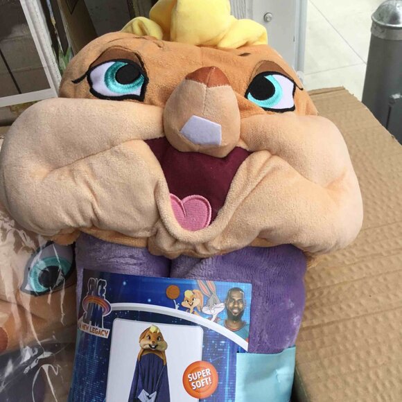 Space Jam Lola Bunny Hooded Throw 30 x 50 NEW - Picture 4 of 9